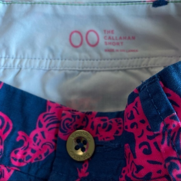 ❤️ Lilly Pulitzer Blue W Callahan Pack Your Trunk W/Pink Elephant Shorts… - Picture 6 of 13